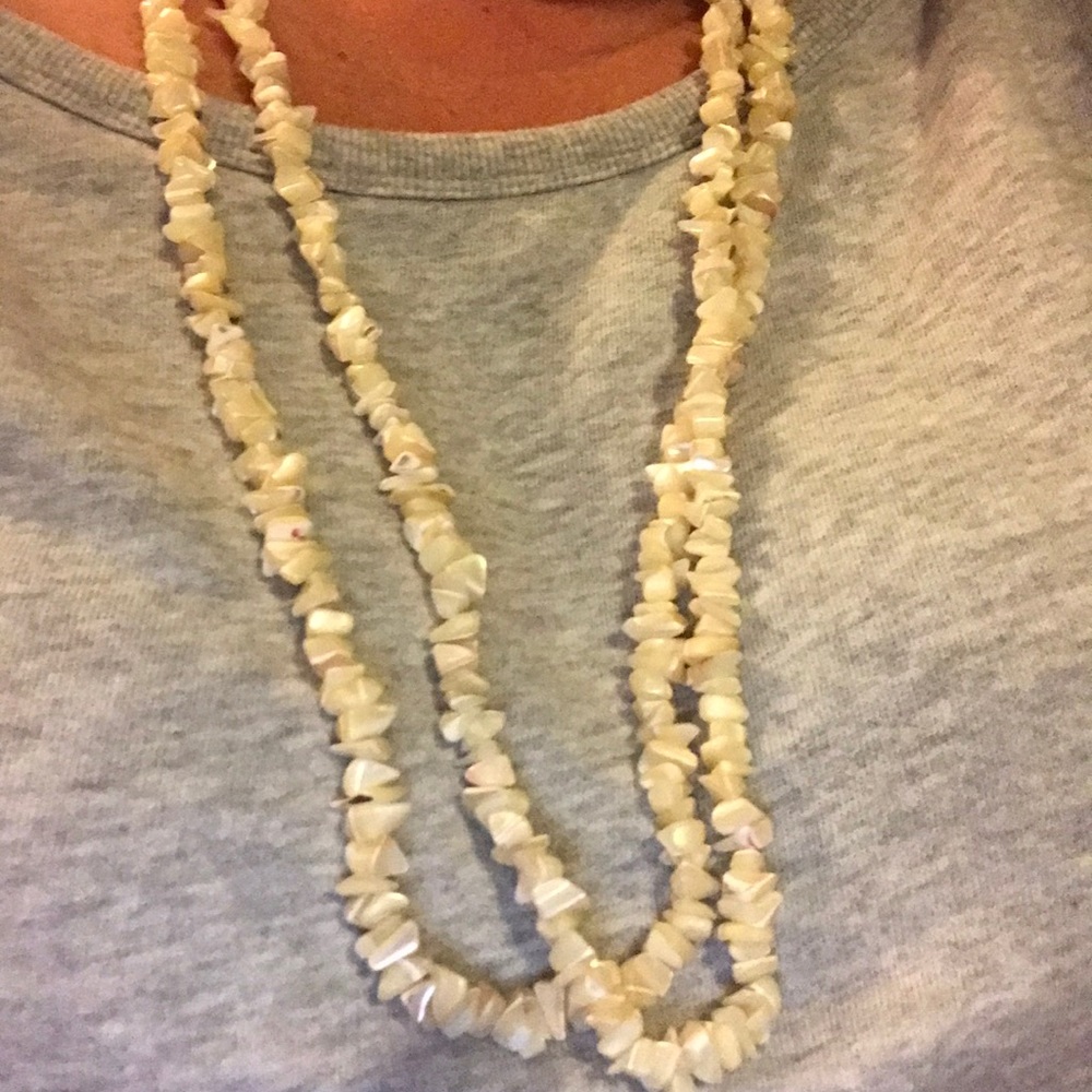 Mother pearl necklaces
